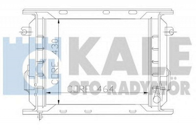 KALE OTO RADYATOR 110895 -  Радиатор, охлаждение двигателя